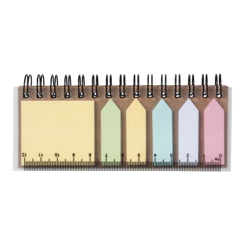 Bloc-notes avec mémos autocollants Spiral Standard | Naturel | sans marquage | non disponible | non disponible