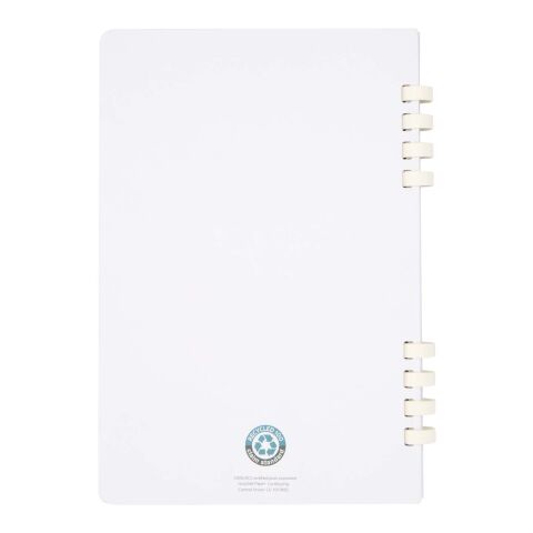 Carnet de notes à spirales Fil A5 à couverture rigide en papier recyclé RCS Standard | Blanc | sans marquage | non disponible | non disponible
