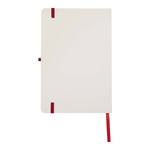 Carnet à couverture rigide Spectrum A5 avec bords colorés Rouge