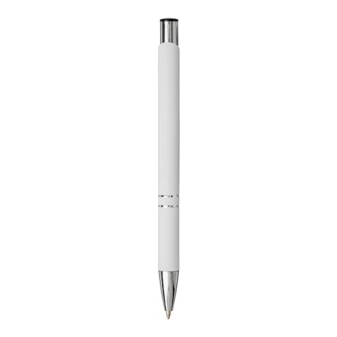 Stylo bille rétractable doux au toucher Moneta Standard | Blanc | sans marquage | non disponible | non disponible