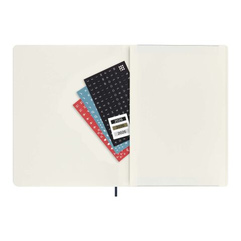 Agenda XL 12 mois Moleskine à couverture souple Standard | Bleu saphir | sans marquage | non disponible | non disponible
