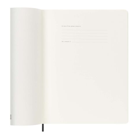 Agenda XL 12&nbsp;mois Moleskine à couverture souple Standard | Noir | sans marquage | non disponible | non disponible