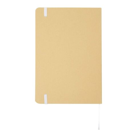 Carnet à couverture rigide A5 Nelida en carton recyclé Standard | Blanc | sans marquage | non disponible | non disponible
