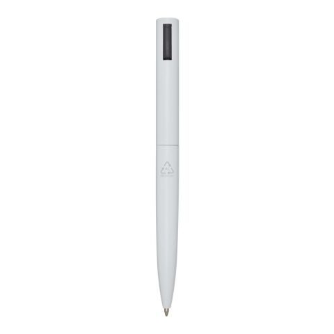 Stylo bille en aluminium recyclé Juana Standard | Blanc | sans marquage | non disponible | non disponible