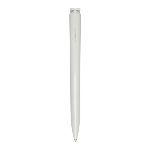 Stylo bille en plastique recyclé Lucia Standard | blanc | sans marquage | non disponible | non disponible