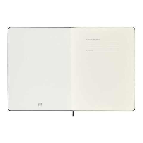 Agenda XL hebdomadaire 12&nbsp;mois Moleskine à couverture rigide Standard | Noir | sans marquage | non disponible | non disponible