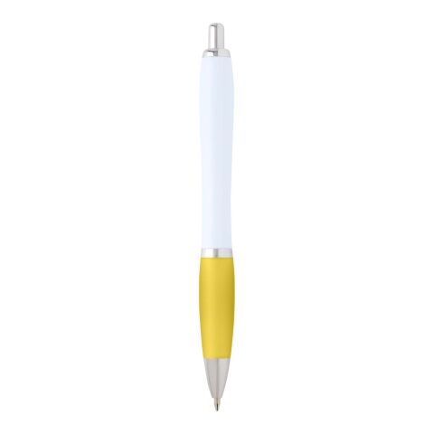 Stylo bille Nash en plastique recyclé (encre noire) Standard | Jaune | sans marquage | non disponible | non disponible