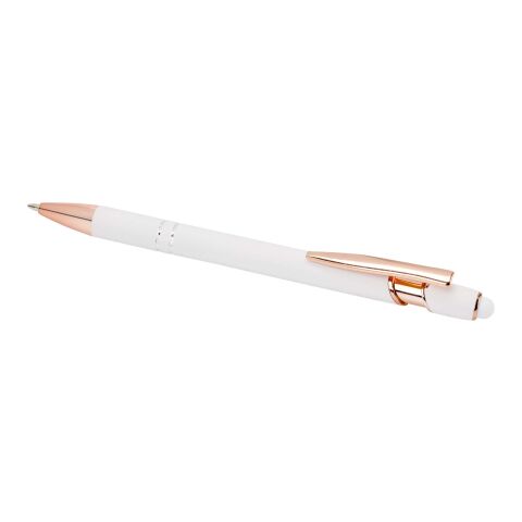 Stylo bille Nanna avec finition or rose (encre bleue) Standard | blanc | sans marquage | non disponible | non disponible