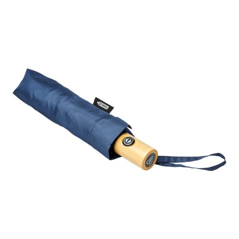 Parapluie en PET recyclé pliable 21&quot; à ouverture/fermeture automatique Bo Standard | Deep blue | sans marquage | non disponible | non disponible | non disponible