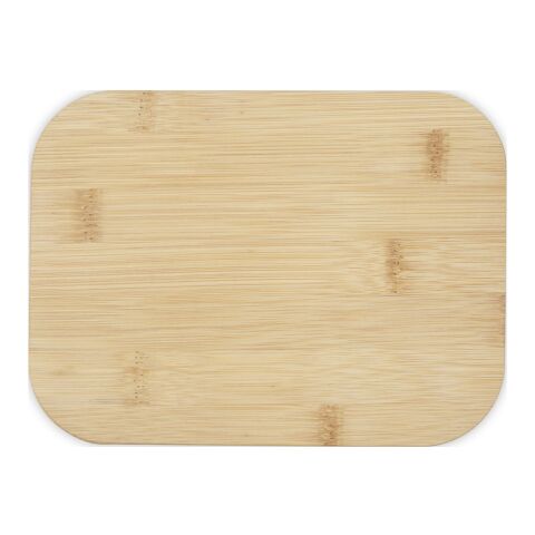 Boîte repas Roby en verre avec couvercle en bambou Standard | Naturel-Blanc | sans marquage | non disponible | non disponible