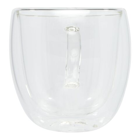 Tasse Manti 2 pièces en verre à double paroi de 250 ml avec sous-verre en bambou Standard | Translucide-Naturel | sans marquage | non disponible | non disponible