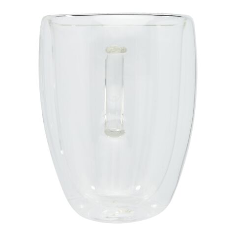 Tasse 2 pièces Manti de 350 ml à double paroi en verre avec sous-verre en bambou Standard | Translucide-Naturel | sans marquage | non disponible | non disponible