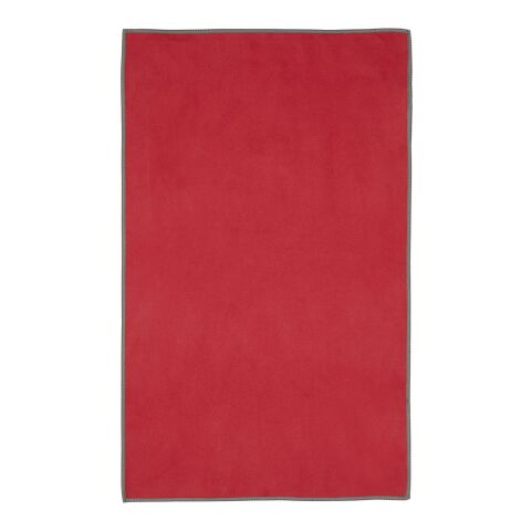 Serviette Pieter certifiée GRS ultra-légère et à séchage rapide 30 x 50 cm Standard | Rouge | sans marquage | non disponible | non disponible | non disponible