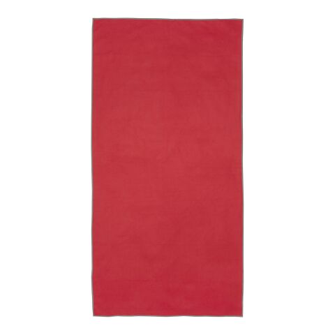 Serviette Pieter certifiée GRS ultra-légère et à séchage rapide 50 x 100 cm Standard | Rouge | sans marquage | non disponible | non disponible | non disponible
