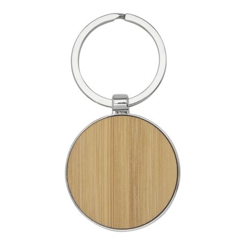 Porte-clés rond Nino en bambou Standard | Naturel | sans marquage | non disponible | non disponible