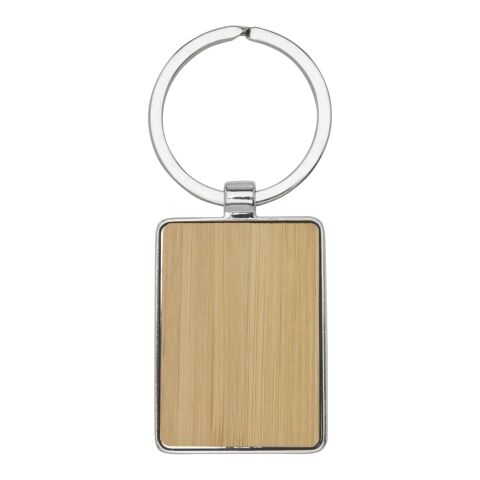 Porte-clés rectangulaire Neta en bambou Standard | Naturel | sans marquage | non disponible | non disponible