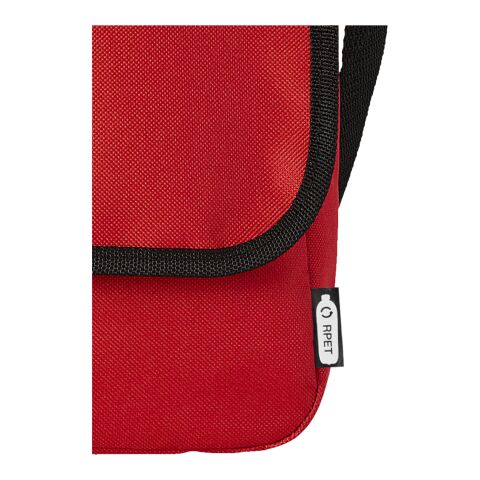 Sacoche à bandoulière Omaha en plastique recyclé Standard | Rouge | sans marquage | non disponible | non disponible | non disponible