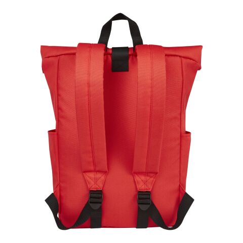 Sac à dos Byron de 18 L en RPET GRS 15,6&quot; avec dessus enroulable Standard | Rouge | sans marquage | non disponible | non disponible | non disponible