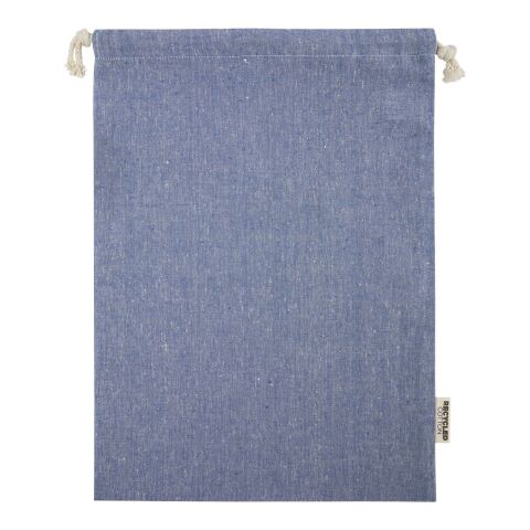 Grand sac cadeau Pheebs en coton recyclé GRS 150&nbsp;g/m² de 4&nbsp;L Standard | Bleu bruyère | non disponible | sans marquage | non disponible | non disponible | non disponible