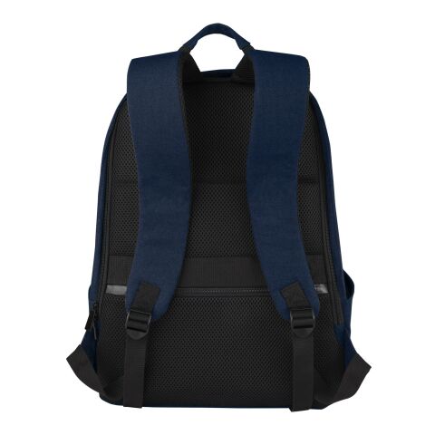 Sac à dos anti-vol pour ordinateur portable Joey de 18&nbsp;L en toile recyclée GRS 15,6&nbsp;pouces Standard | Marine | sans marquage | non disponible | non disponible | non disponible