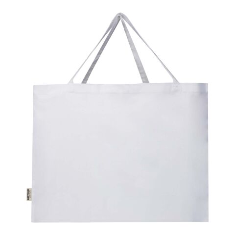 Grand sac shopping Odessa en coton recyclé 220 g/m² certifié GRS Standard | blanc | sans marquage | non disponible | non disponible | non disponible