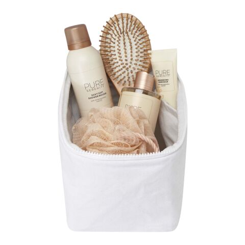 Organiseur de produits de toilette Pack 500 g/m² Aware™ recyclé Standard | blanc | sans marquage | non disponible | non disponible