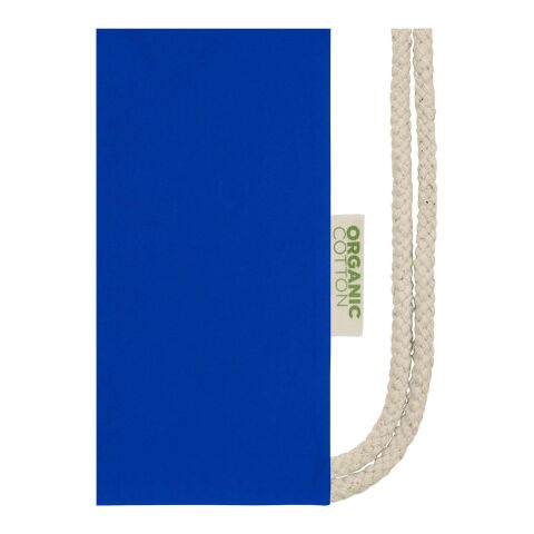 Sac refermable à cordon Odisha de 5&nbsp;L bio certifié OCS 140&nbsp;g/m² Standard | Bleu royal | sans marquage | non disponible | non disponible | non disponible
