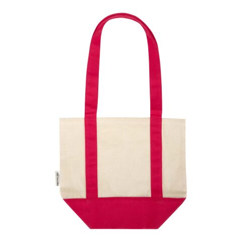 Mini sac shopping Sam en coton recyclé GRS 320&nbsp;g/m2 Standard | Rouge-Naturel | sans marquage | non disponible | non disponible | non disponible