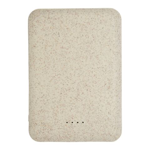 Batterie de secours Asama de 5 000 mAh en paille de blé Standard | Beige | sans marquage | non disponible | non disponible