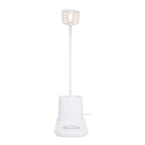 Lampe de bureau Bright et organiseur avec chargeur à induction Standard | Blanc | sans marquage | non disponible | non disponible
