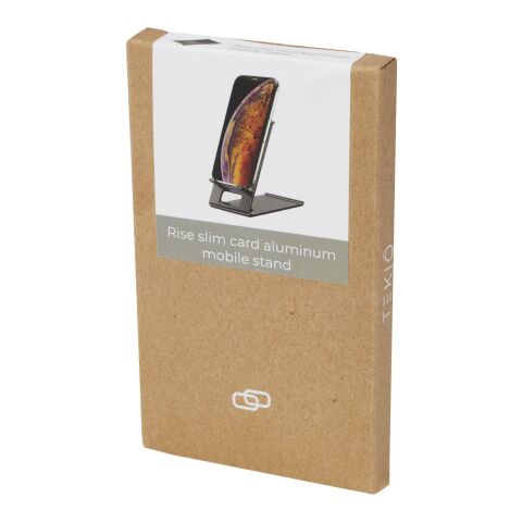 Socle de téléphone mince en aluminium Rise Standard | noir | sans marquage | non disponible | non disponible