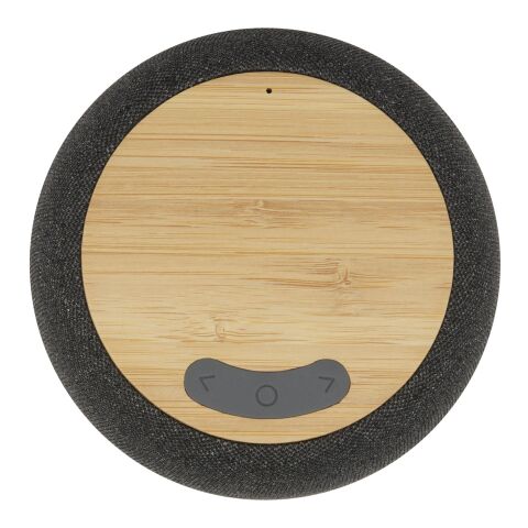 Haut-parleur Bluetooth® et tapis de charge sans fil Ecofiber en bamboo/RPET Standard | Naturel-Gris | sans marquage | non disponible | non disponible
