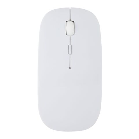 Souris sans fil Menlo en plastique recyclé certifié RCS Standard | Blanc | sans marquage | non disponible | non disponible