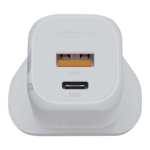 Chargeur mural Xtorm XEC035 GaN² Ultra de 35 W - Prise britannique Standard | Blanc | sans marquage | non disponible | non disponible