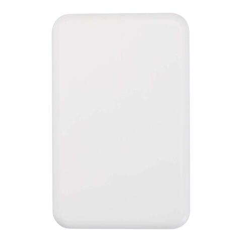 Batterie de secours Acrab magnétique sans fil de 10&nbsp;000&nbsp;mAh et 15&nbsp;W avec PD de 20&nbsp;W - fabriquée en plastique recyclé Standard | Blanc | sans marquage | non disponible | non disponible