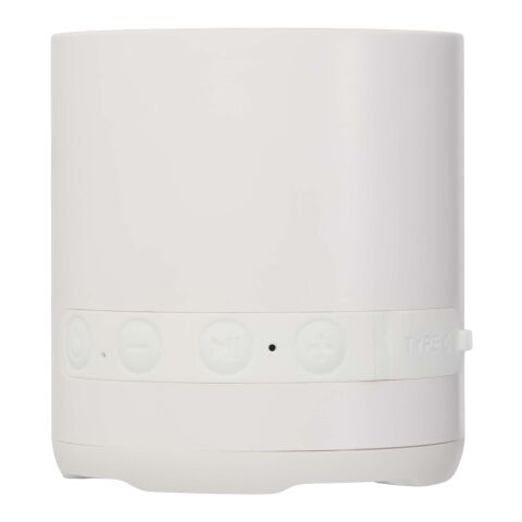 Haut-parleur Hunor sans fil de 3&nbsp;W en plastique recyclé Standard | Blanc | sans marquage | non disponible | non disponible
