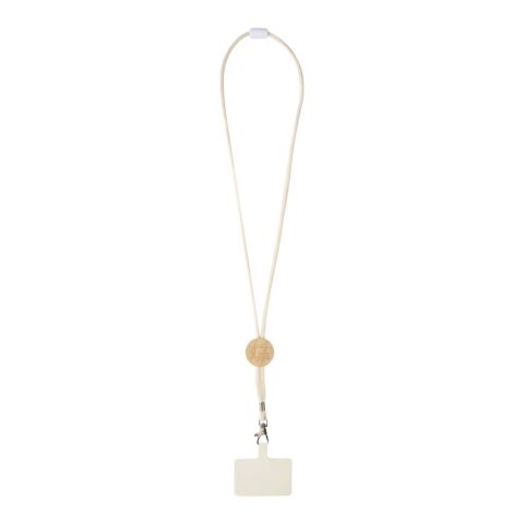 Tour de cou Adhab pour smartphone avec détails en bambou Standard | Blanc | sans marquage | non disponible | non disponible | non disponible