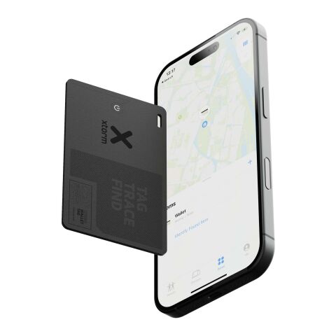 Étiquette de suivi étanche WalletTag de Xtorm Noir