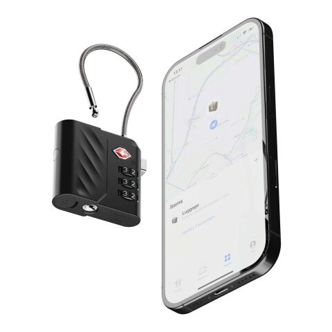 Cadenas à combinaison Xtorm Lock Tag TSA avec traceur de localisation Noir