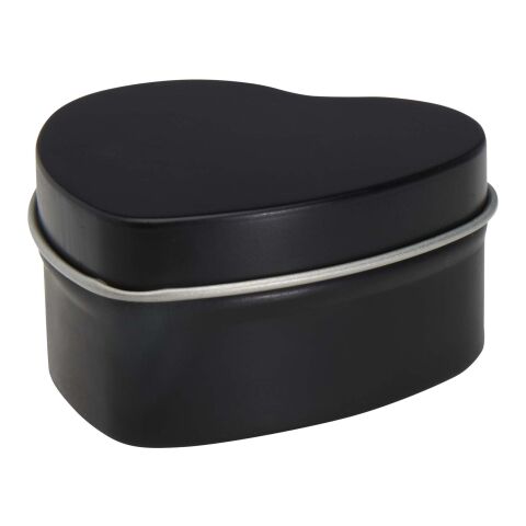 Bougie Blissful en boîte métal en forme de cœur et senteur vanille Standard | Noir | sans marquage | non disponible | non disponible