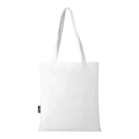 Sac shopping convention Zeus de 6 L non tissé recyclé certifié GRS Standard | blanc | sans marquage | non disponible | non disponible | non disponible
