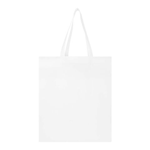 Sac shopping à soufflets EcoSeal non tissé recyclé et certifié GRS de 12 L Standard | Blanc | sans marquage | non disponible | non disponible | non disponible