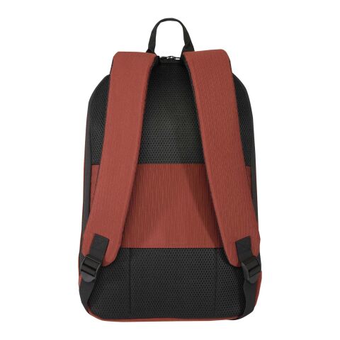Sac à dos antivol pour ordinateur portable 15" Luma de 10&nbsp;L en matériaux recyclés GRS Standard | Brick | sans marquage | non disponible | non disponible