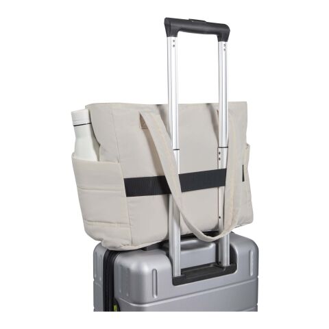 Sac shopping Puffer pour ordinateur portable 15,6" certifié GRS et recyclé de 18&nbsp;L Standard | Sandstone | sans marquage | non disponible | non disponible | non disponible