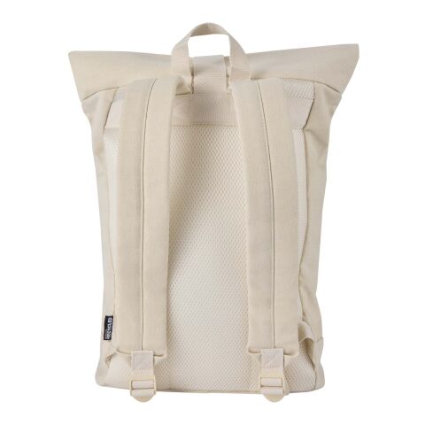 Sac à dos à fermeture enroulable Recanvas recyclé et certifié GRS de 14" et 16&nbsp;L Standard | Sandstone | sans marquage | non disponible | non disponible | non disponible