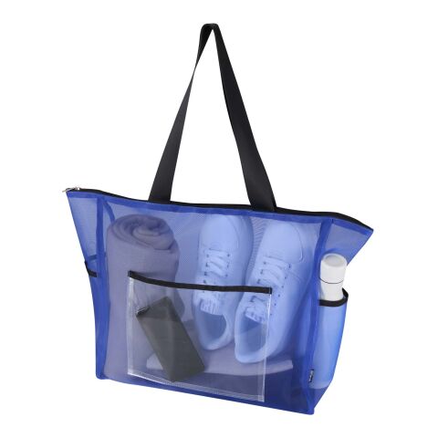 Sac shopping en matériaux recyclés certifiés GRS Mesh de 23&nbsp;L Bleu royal