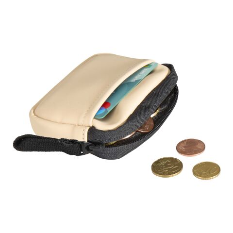 Portefeuille en matériaux recyclés certifié GRS Resi Plus Oatmeal | sans marquage