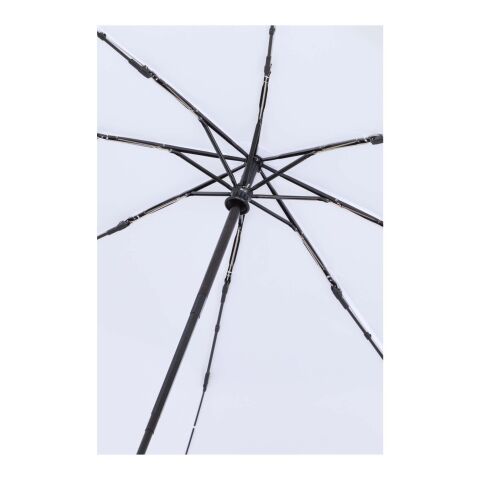 Parapluie pliable Renee de 58 cm à ouverture et fermeture automatiques blanc