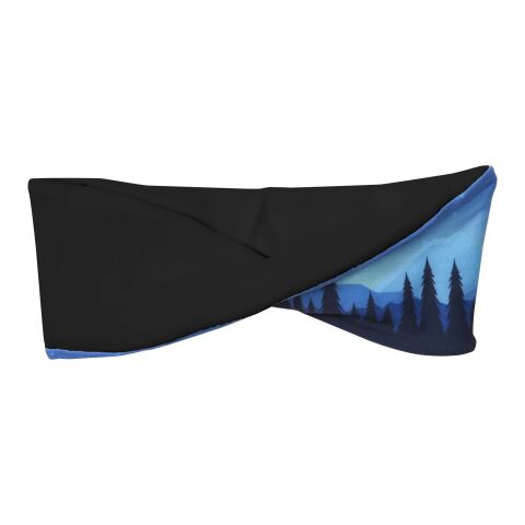 Bandeau Emma en RPET avec impression par sublimation et polaire Noir | non disponible | Sublimation | all over | 480 mm x 80 mm
