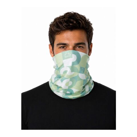 Écharpe multi-usages Alice de 145&nbsp;g/m² en RPET avec impression par sublimation Blanc | non disponible | Sublimation | front | 250 mm x 500 mm